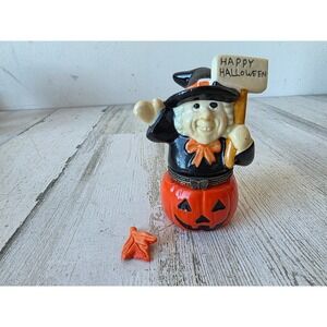 Vintage Greenbrier witch pumpkin trinket box Halloween village‎ decor Jack